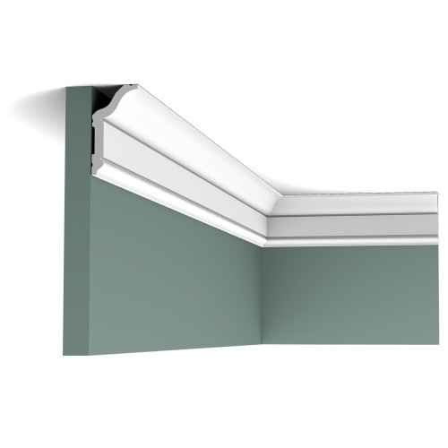Потолочный плинтус под покраску Orac Decor Axxent CX141 2000×31×59