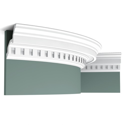Потолочный плинтус под покраску гибкий Orac Decor Luxxus C211F 2000×112×116