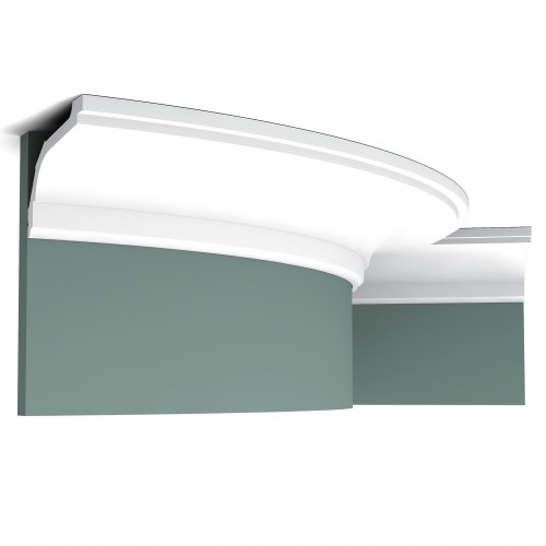 Потолочный плинтус под покраску гибкий Orac Decor Luxxus C220F 2000×116×76