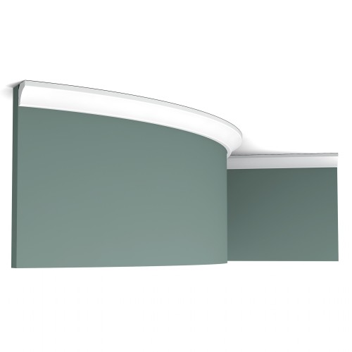 Потолочный плинтус под покраску гибкий Orac Decor Luxxus C250F 2000×16×16