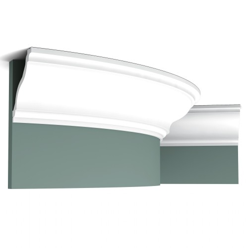 Потолочный плинтус под покраску гибкий Orac Decor Select C333F 2000×111×122
