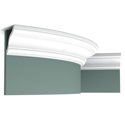 Потолочный плинтус под покраску гибкий Orac Decor Select CX123F 2000×80×80