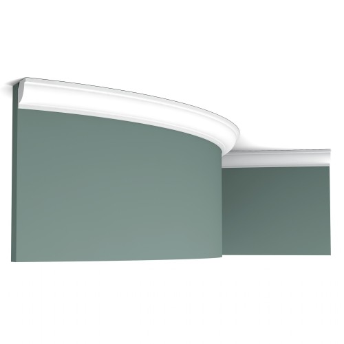 Потолочный плинтус под покраску гибкий Orac Decor Axxent CX132F 2000×20×20