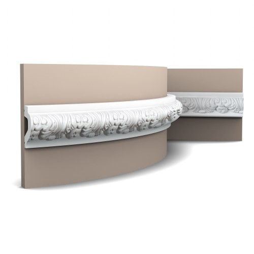 Гибкий молдинг под покраску Orac Decor Luxxus P3020F 2000×61×32
