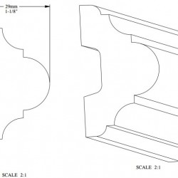 Гибкий молдинг под покраску Orac Decor Orac Luxxus P4020F 2000×50×29