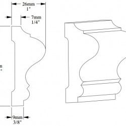 Гибкий молдинг под покраску Orac Decor Select P8020F 2000×60×26