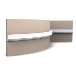 Гибкий молдинг под покраску Orac Decor Orac Luxxus P9050F 2000×25×13