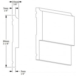 Гибкий молдинг под покраску Orac Decor Orac Luxxus P9900F 2000×80×10