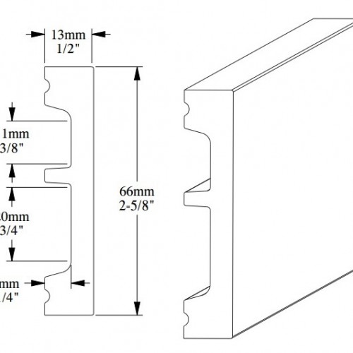 Плинтус под покраску гибкий Orac Decor Select SX157F 2000×66×13 Плинтус под покраску гибкий Orac Decor Select SX157F 2000×66×13
