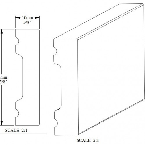 Плинтус под покраску гибкий Orac Decor Fundamentals SX162F 2000×40×10 Плинтус под покраску гибкий Orac Decor Fundamentals SX162F 2000×40×10