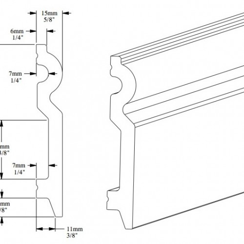 Плинтус под покраску гибкий Orac Decor Select SX137F 2000×99×15 Плинтус под покраску гибкий Orac Decor Select SX137F 2000×99×15