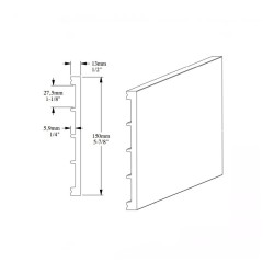 Плинтус под покраску Orac Decor Fundamentals SX168 2000×151×14