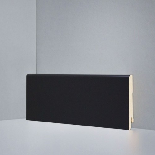 Плинтус МДФ ламинированный Арт Лайн Jat Black 2050×80×16 Плинтус МДФ ламинированный Арт Лайн Jat Black 2050×80×16