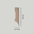 Плинтус МДФ виниловый FineFloor Wood Дуб Шер FF-1514/1414, технический рисунок