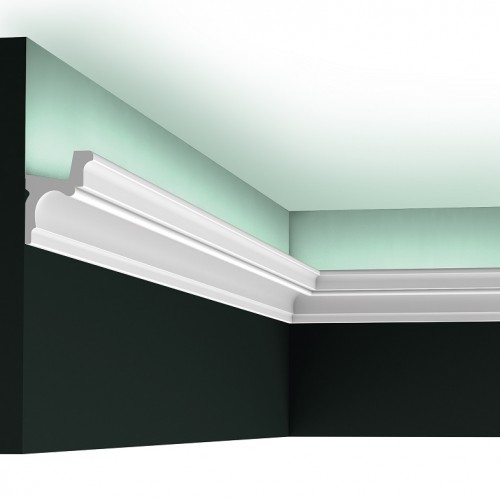 Потолочный плинтус под покраску Orac Decor New Classic C323 с подсветкой 2000×55×42
