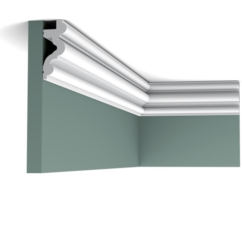 Потолочный плинтус под покраску Orac Decor New Classic C324 с подсветкой 2000×34×83
