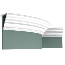 Потолочный плинтус под покраску гибкий Orac Decor New Classic C326F 2000×105×90