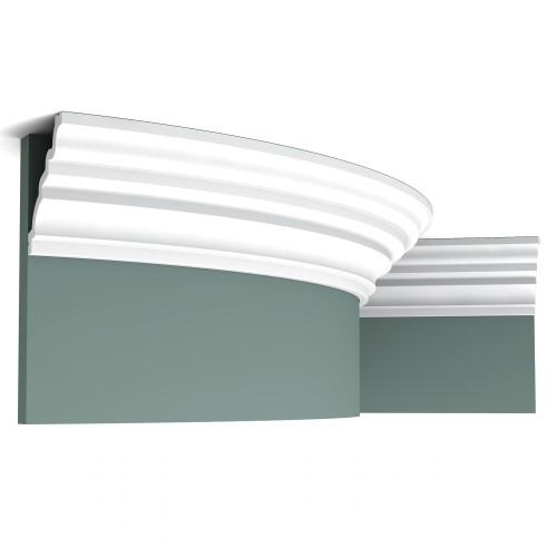 Потолочный плинтус под покраску гибкий Orac Decor New Classic C326F 2000×105×90