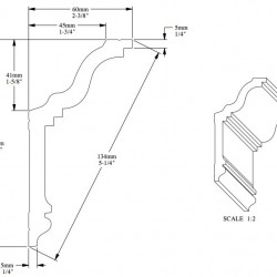 Потолочный плинтус под покраску Orac Decor New Classic CX192 2000×60×120