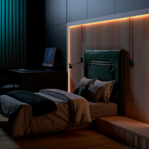 Молдинг под покраску Evrowood M06 LED с подсветкой 2000×80×18 Молдинг под покраску Evrowood M06 LED с подсветкой 2000×80×18