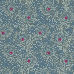 Обои Little Greene London Wallpapers V Carlton House Terrace Blue Plume 0256CTBLUEP