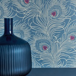 Обои Little Greene London Wallpapers V Carlton House Terrace Blue Plume 0256CTBLUEP
