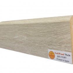 Плинтус МДФ ламинированный TeckWood Дуб Плэйт 2150×75×16