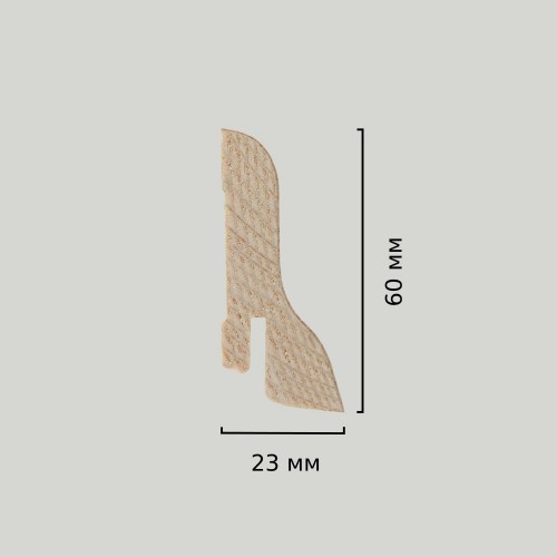 Плинтус деревянный Tarkett Дуб Шоколад 60х23, технический рисунок