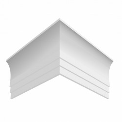 Потолочный плинтус ЛДФ под покраску Ultrawood CR 0026 2440×25×87