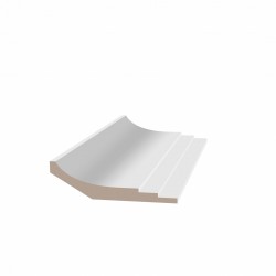 Потолочный плинтус ЛДФ под покраску Ultrawood CR 0026 2440×25×87