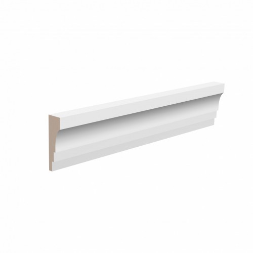 Потолочный плинтус ЛДФ под покраску Ultrawood CR 0027 2440×15×50