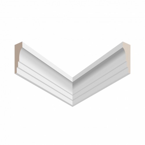 Потолочный плинтус ЛДФ под покраску Ultrawood CR 0027 2440×15×50
