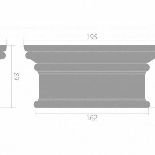 Дверной декор верхний под покраску Ultrawood D 4100 195х89×30 Дверной декор верхний под покраску Ultrawood D 4100 195х89×30