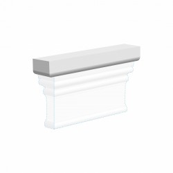 Дверной декор верхний под покраску Ultrawood D 4200 220х30×43