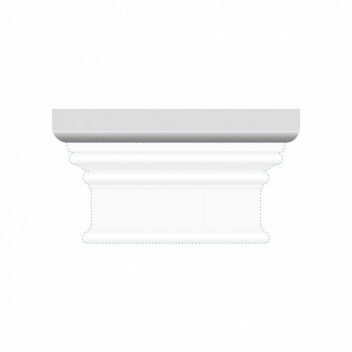 Дверной декор верхний под покраску Ultrawood D 4200 220х30×43 Дверной декор верхний под покраску Ultrawood D 4200 220х30×43