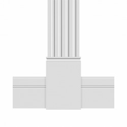 Дверной декор нижний под покраску Ultrawood D 4400 250х165×18