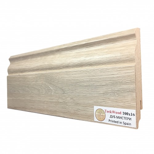 Плинтус МДФ ламинированный TeckWood Дуб Мистери 2150×100×16 Плинтус МДФ ламинированный TeckWood Дуб Мистери 2150×100×16