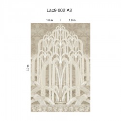 Панно Loymina Lac Deco Lac9 002 A2 3x2 м, общий размер и схема панно