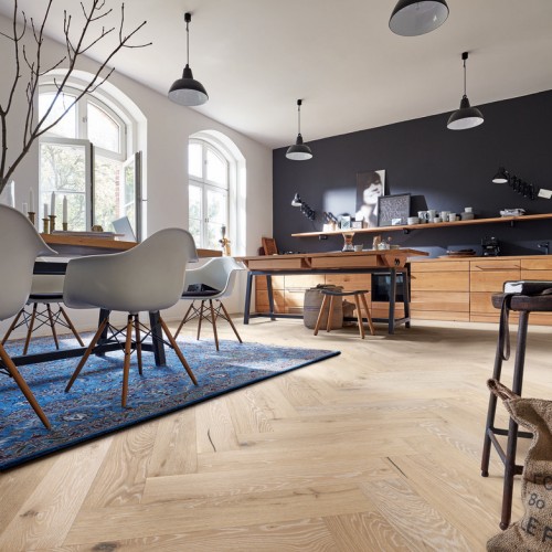 Паркетная доска Meister PS 500 Residence Дуб витал Белёный 8804 елка 710×142×13 Паркетная доска Meister PS 500 Residence Дуб витал Белёный 8804 елка 710×142×13