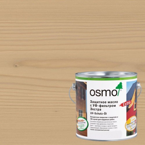 Защитное масло с УФ-фильтром Экстра Osmo UV-Schutz-Ol Extra 426 Лиственница 0,125 л Защитное масло с УФ-фильтром Экстра Osmo UV-Schutz-Ol Extra 426 Лиственница 0,125 л