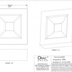 Дверной декор верхний под покраску Orac Decor D200