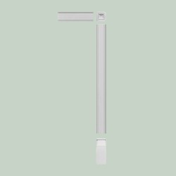 Дверной декор нижний под покраску Orac Decor D310