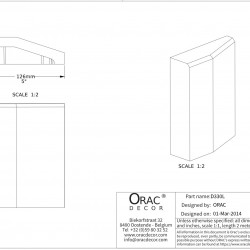 Дверной декор нижний под покраску Orac Decor D330LR