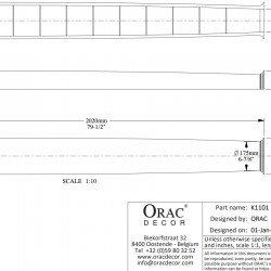 Полуколонна под покраску Orac Decor K1101