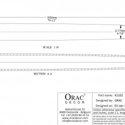 Колонна под покраску Orac Decor K1102