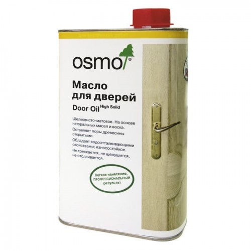 Масло для дверей Osmo Door Oil 3033 Цвет необработанной древесины, матовое 1 л