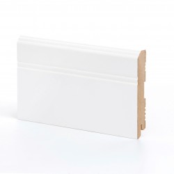 Плинтус МДФ крашеный Ликорн K-07 белый 2050×108×16
