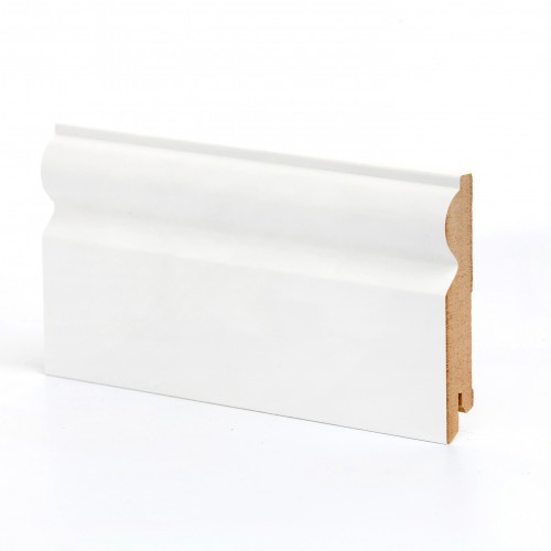 Плинтус МДФ крашеный Ликорн K-09 белый 2050×97×16 Плинтус МДФ крашеный Ликорн K-09 белый 2050×97×16