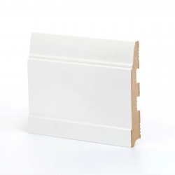 Плинтус МДФ крашеный Ликорн K-13 белый 2050×150×22