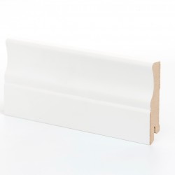 Плинтус МДФ крашеный Ликорн K-14 белый 2050×82×16